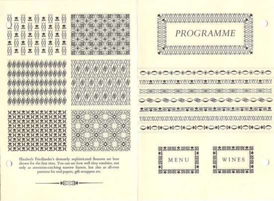 Diseños de Elizabeth Friedlander