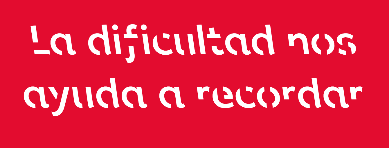 "dificultad deseable" para recordar