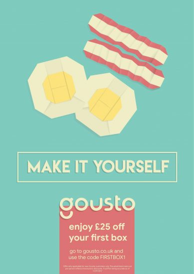 Anuncio servicio culinario "Make it yourself" de Mario Tuzón