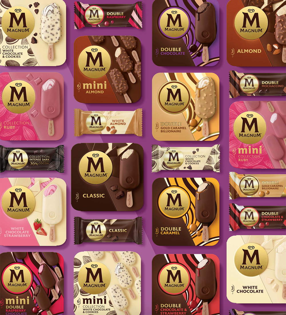 Nuevo packaging de la familia de productos Magnum